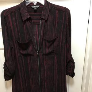 Rock and Republic blouse zipper shirt